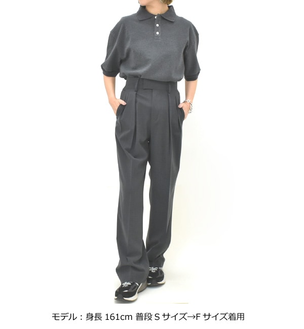 25Summer】THE SHINZONE シンゾーン WIDE POLO SHIRT ワイドポロシャツ