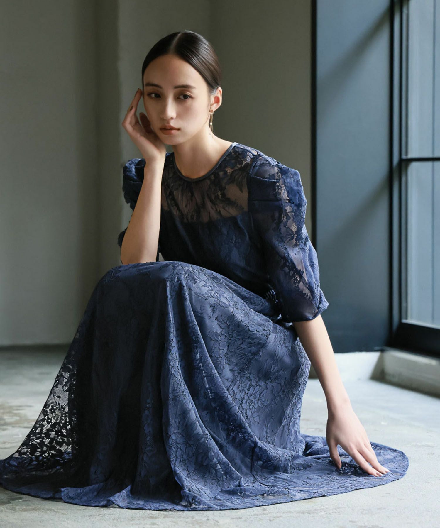 結婚式・お呼ばれ対応 | 総レースワンピースドレス - パーティードレス