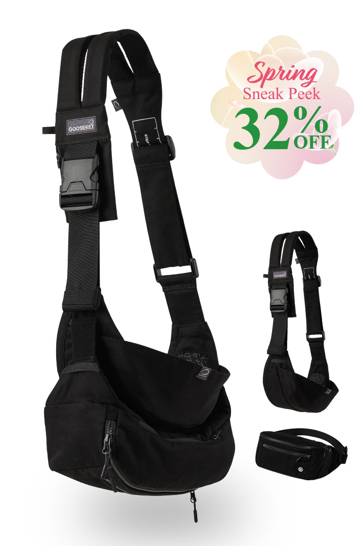 365 TODDLER SLING PLUS (sling+bag) Black – GOOSEKET