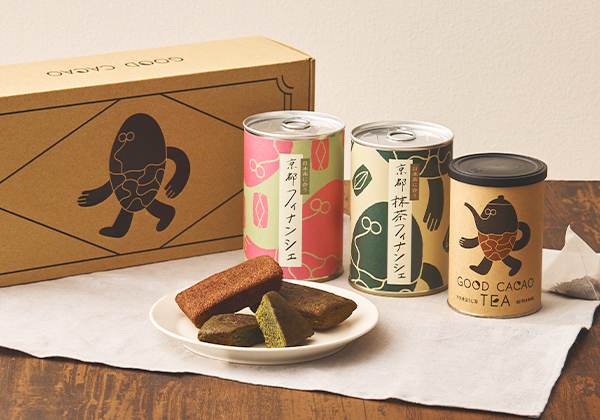 GOOD CACAO フィナンシェ2種とカカオほうじ茶セット｜GOOD NATURE