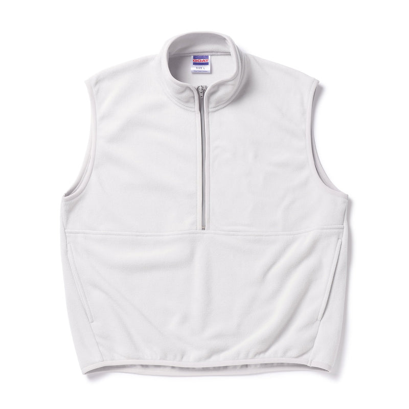 DOUBLE PILE FLEECE HALF ZIP VEST（ダブルパイルフリースジップベスト
