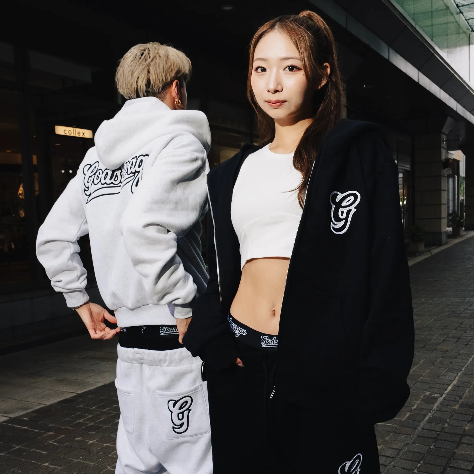 WAVY G LOGO ZIP HOODIE - BLACK – god savage