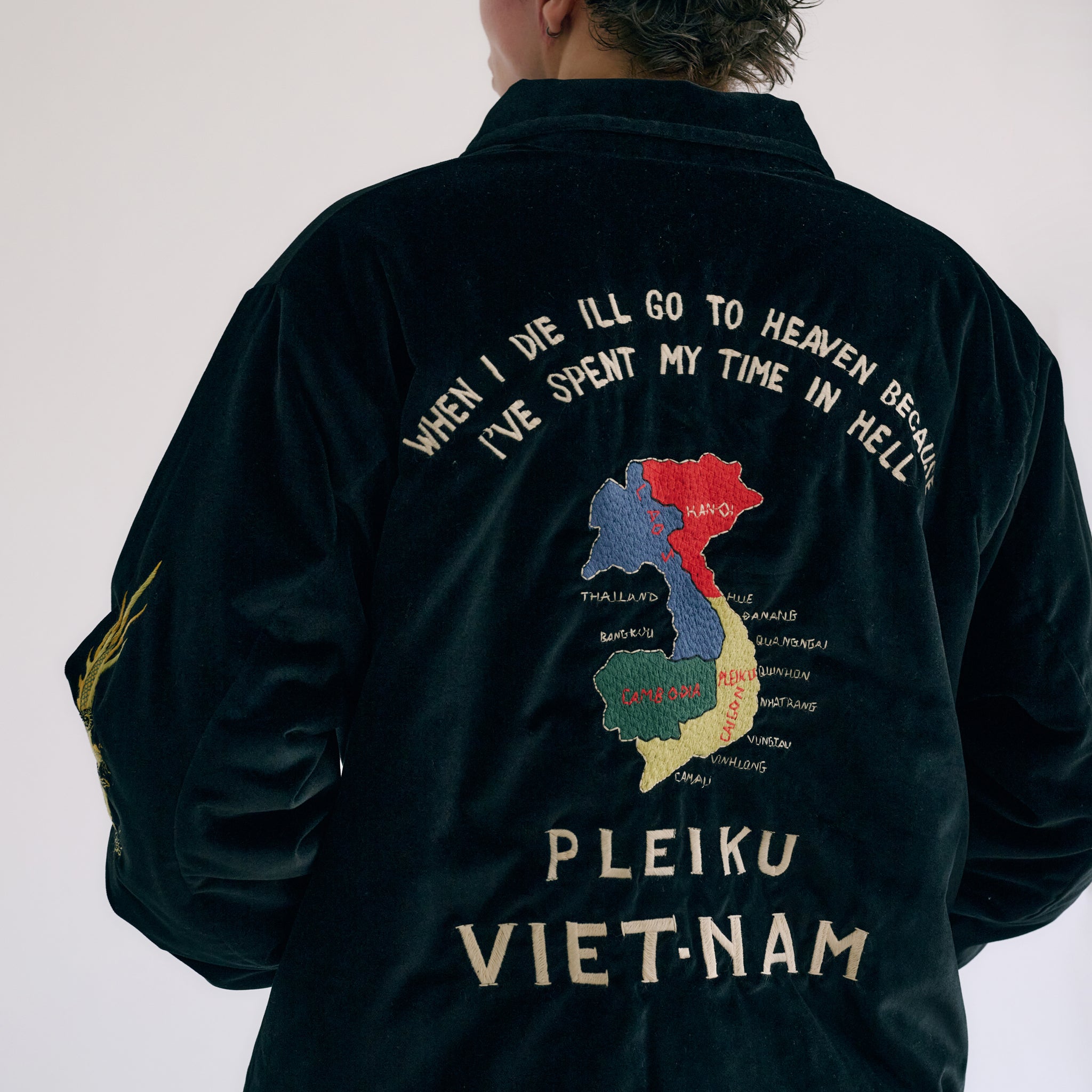 GL15358 / VELVETEEN PADDING VIETNAM JACKET “PLEIKU VIET-NAM