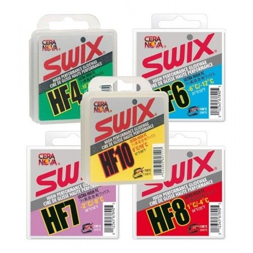 Swix HF6 Cera Nova High Performance Glide Wax, Blue, 40gm