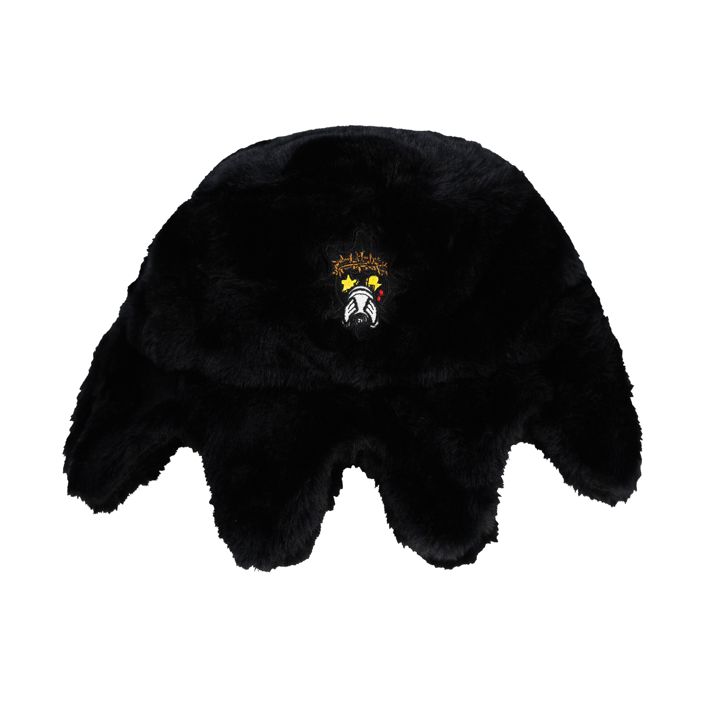 FURRY-GLO-SUN-BUCKET-HAT-BLACK