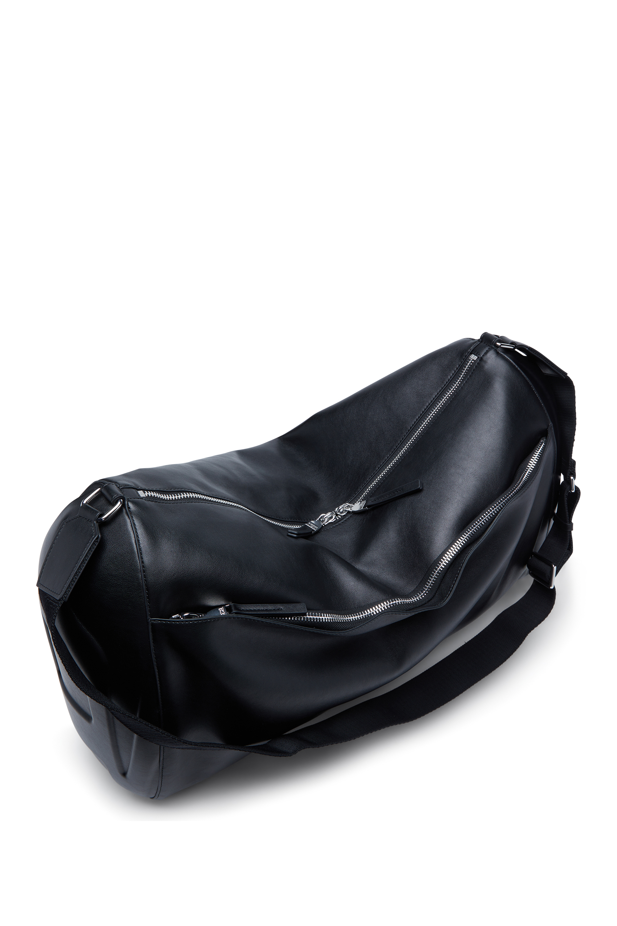 Women's Load-D-Duffle bag with hard-shell logo sides | Black | Diesel