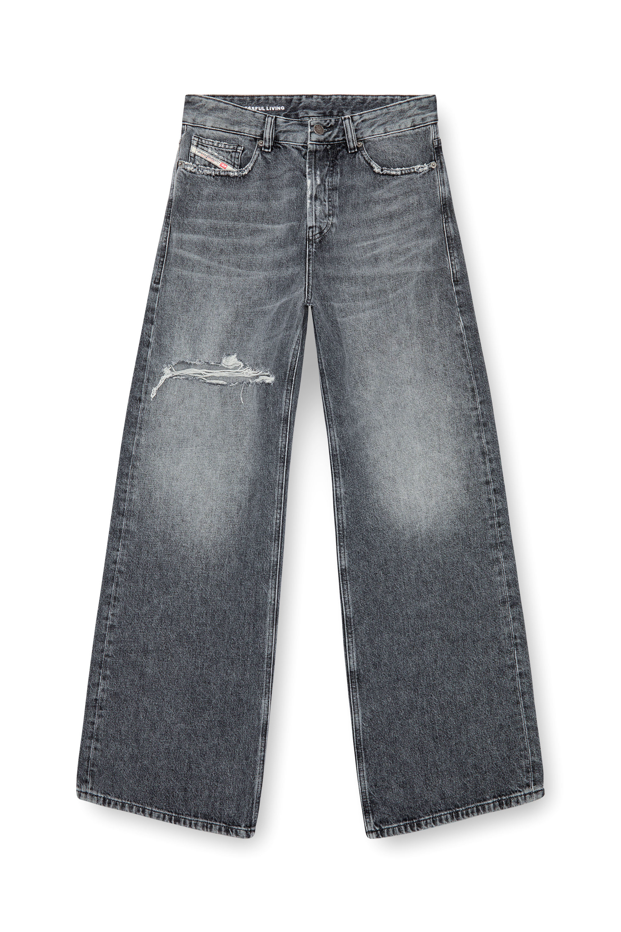 1996 D-Sire Women: Cargo Jeans with pockets, medium blue | Diesel