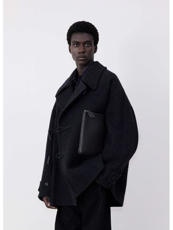 LEMAIRE アルパカウール ショートダッフルコート | jentestore