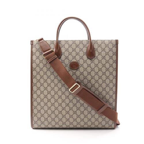 Gucci Interlocking G Medium Tote Bag, GG Supreme, Coated Canvas