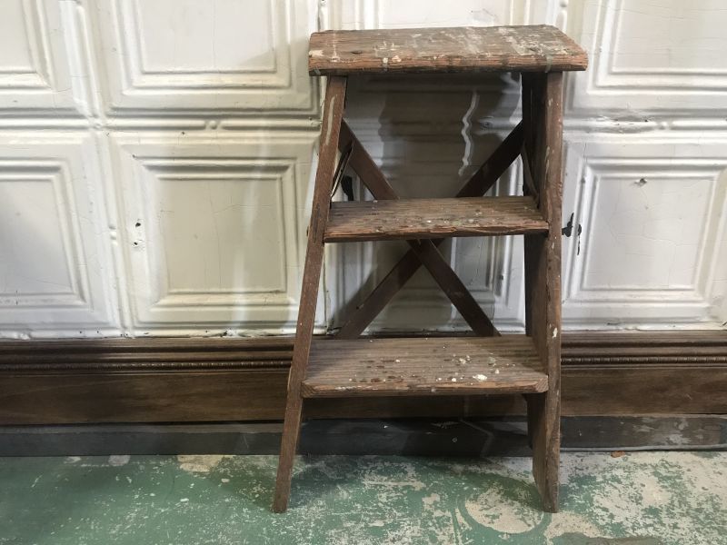 ステップラダー/アンティーク脚立