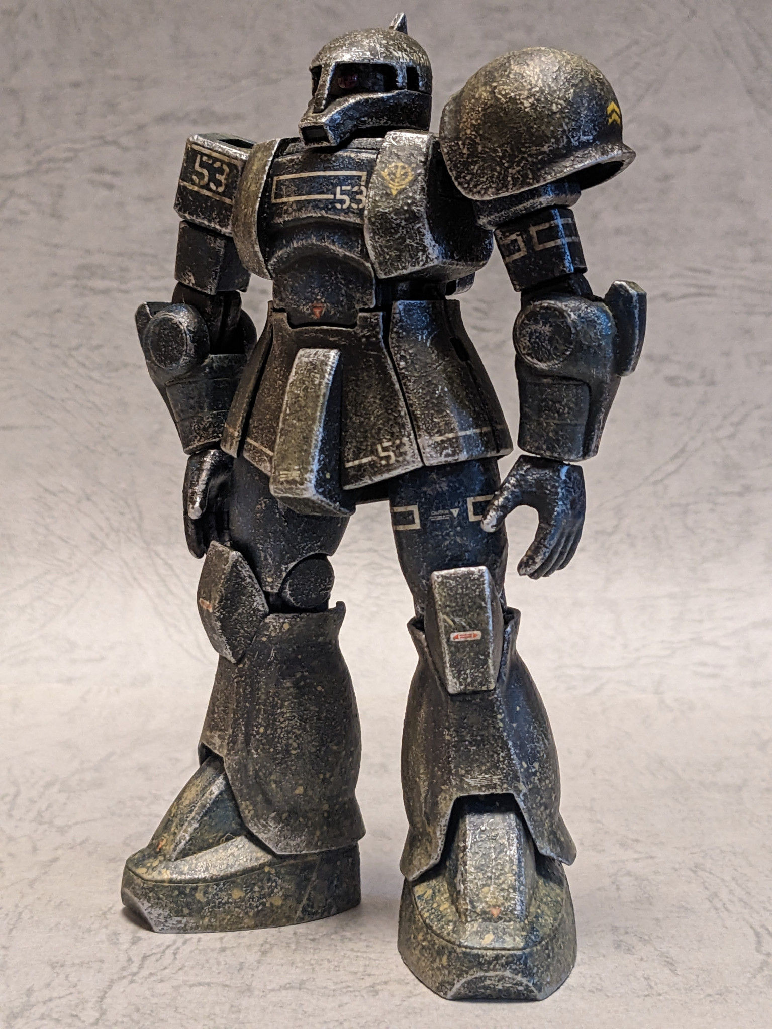 MS-05 ザクⅠ （旧hgucと旧キットで旧ザク）｜hongusiさんのガンプラ