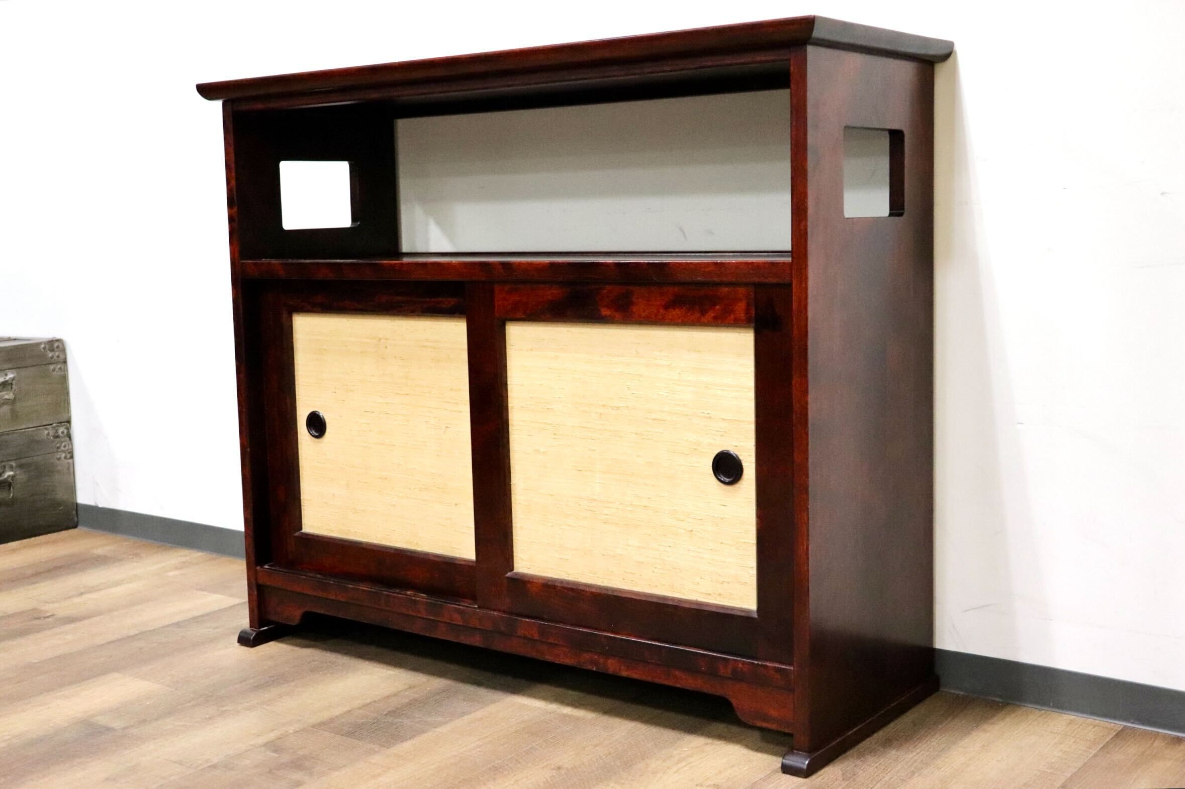 GMHS218○九州民芸家具 茶棚 飾り棚 サイドボード リビングボード