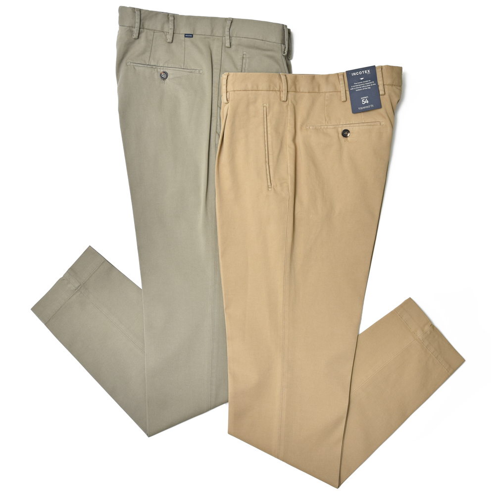 INCOTEX（インコテックス）TAPERED FIT ストレッチコットンキャンバス