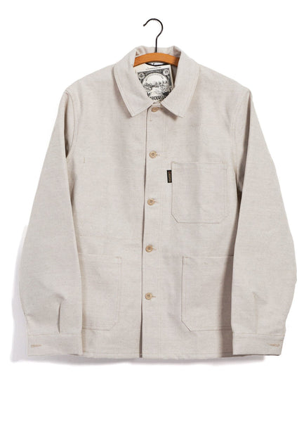 WORK JACKET | Linen/Cotton Blend | Flax Nature – HANSEN Garments