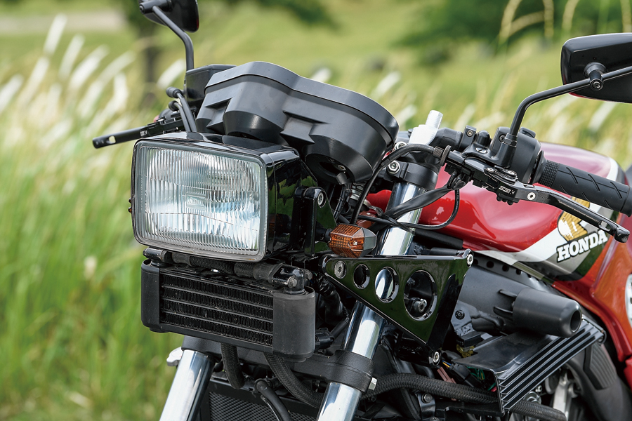 CBR400F 純正 角目 ライトステー ヘッドライト オイルクーラーステー