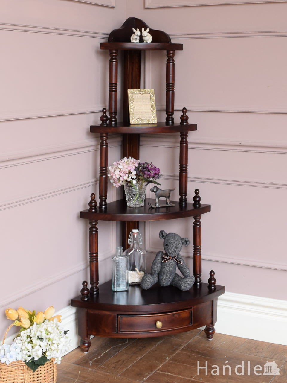 アンティーク風のシュバルミラー（姿見）(y-168-f)｜アンティーク風