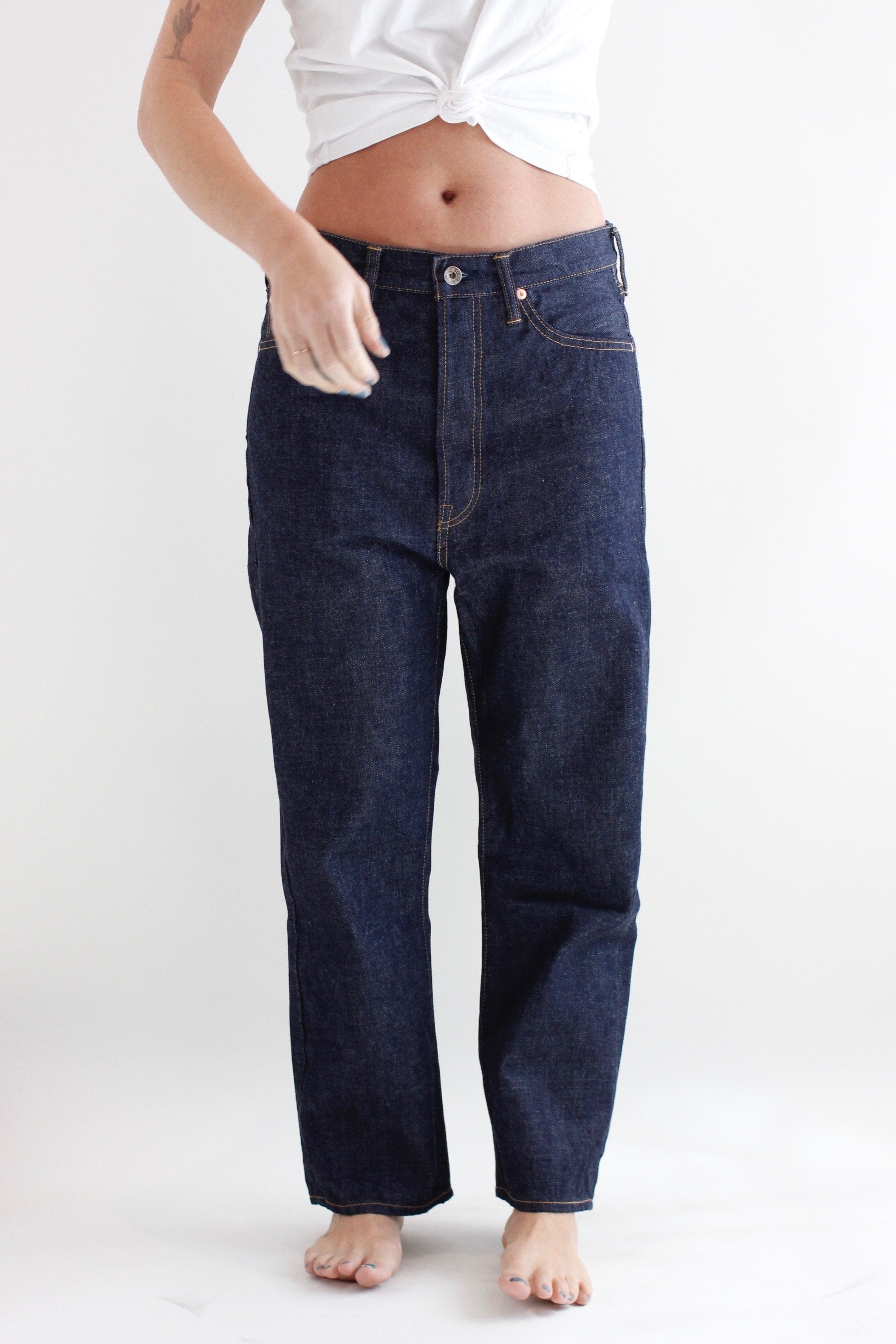 CHIMALA Selvedge Wide Tapered Denim – Habits Jackson Hole