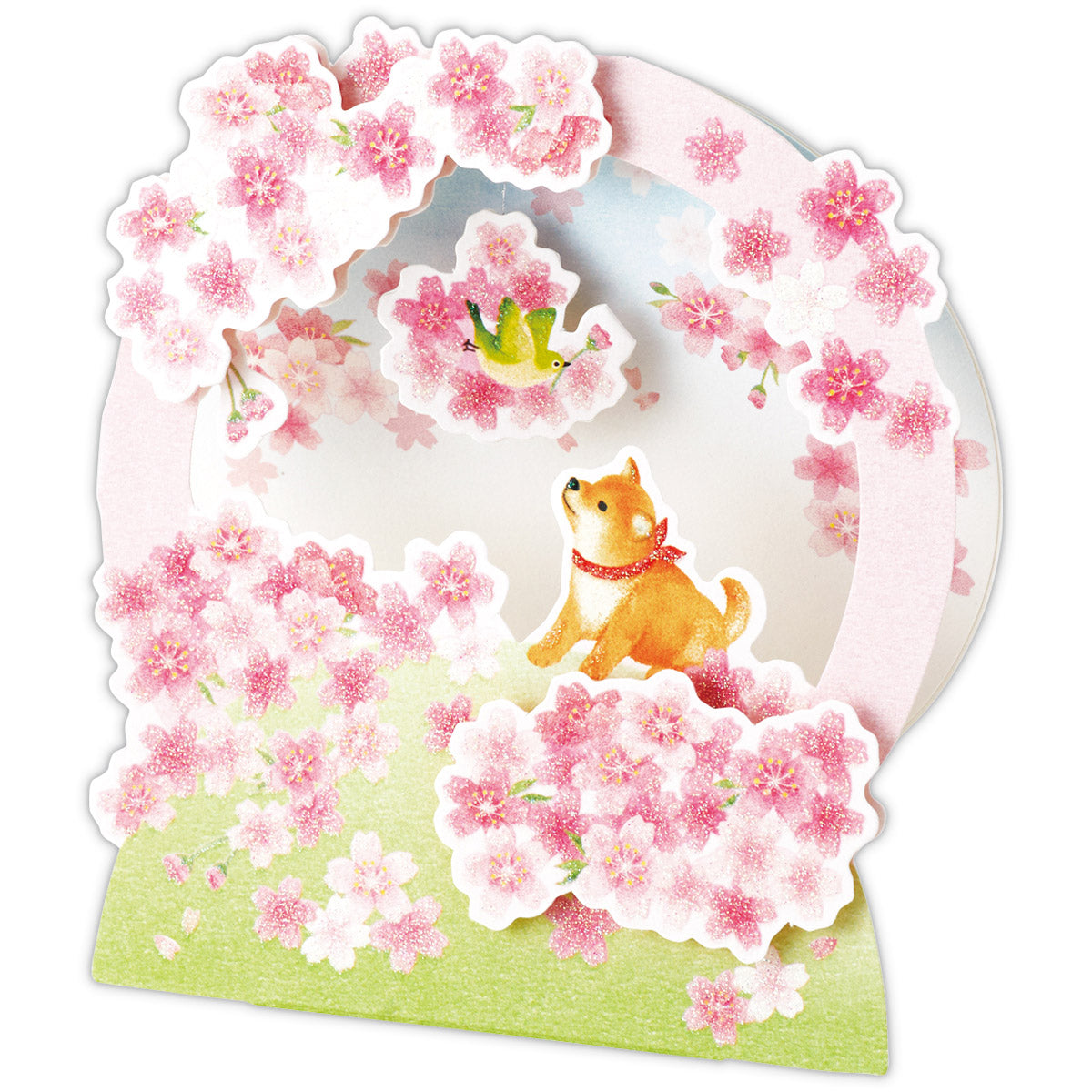 桜リース【多目的／春柄立体グリーティングカード】｜日本ホールマーク