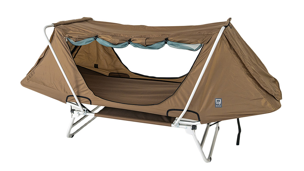 1分で設営できるソロ用テントコット！ クオルツ「イージーキャンパー