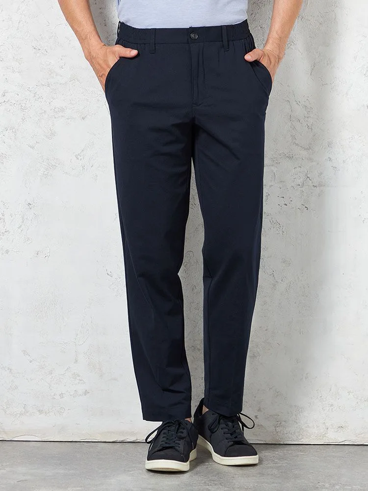 ネイビー】上下セットアップ ブレサブルクール 通気清涼 無地 春夏