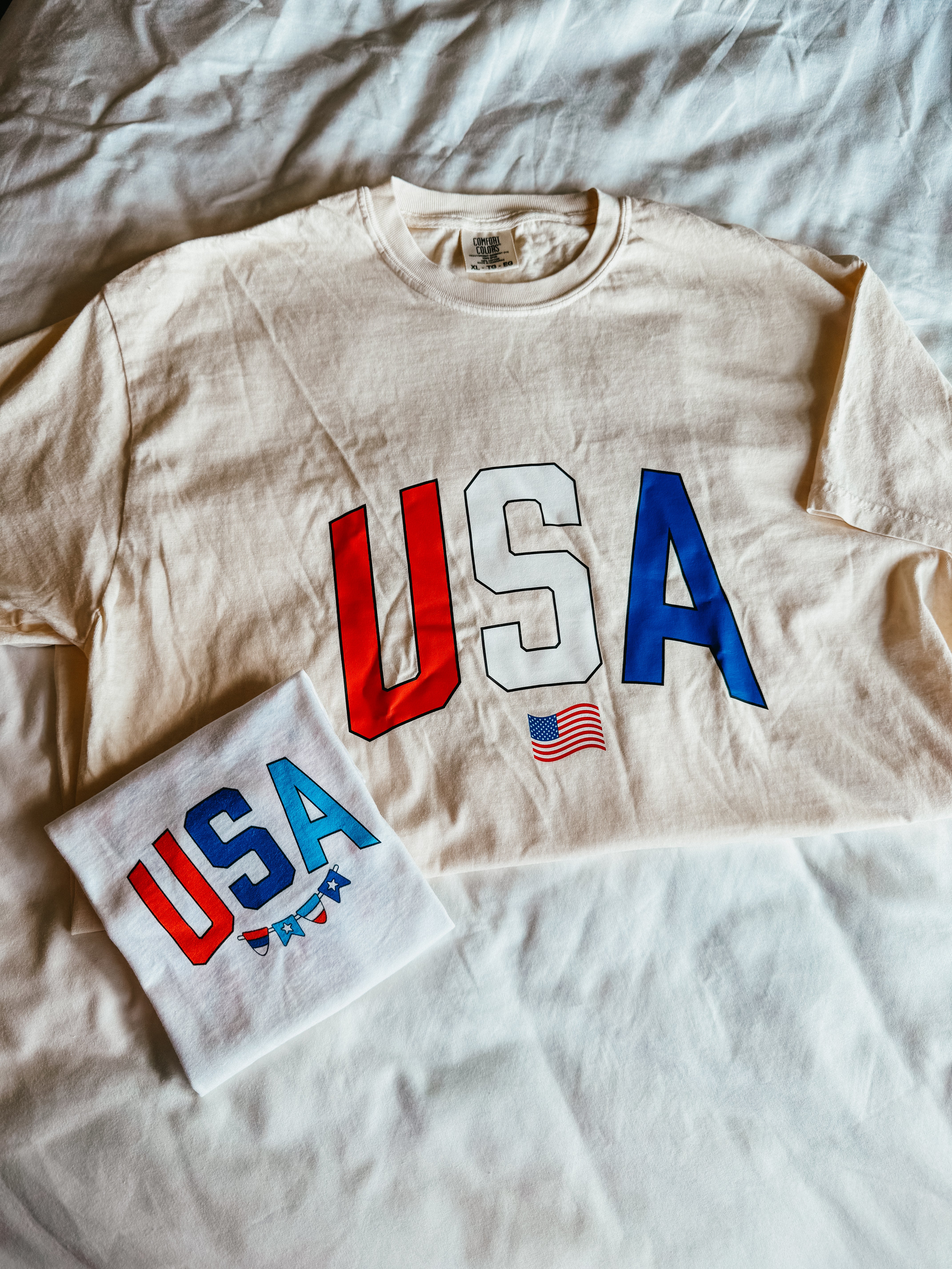 USA Checkered - Heavyweight T-shirt Adult – Harper & Co