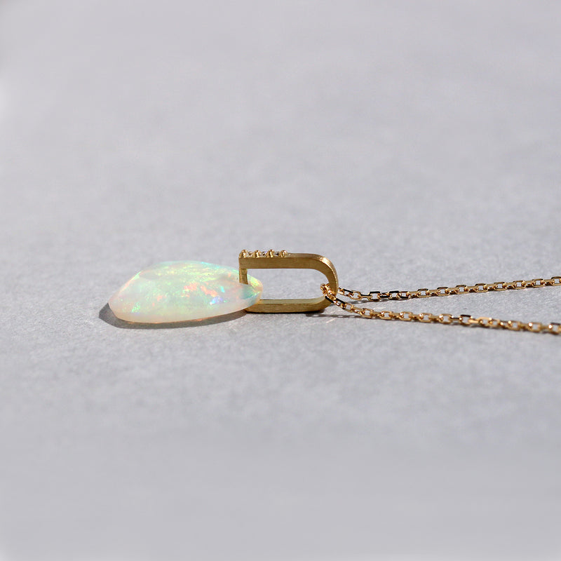 K18ネックレス オパール | エシカルジュエリー HASUNA(ハスナ)