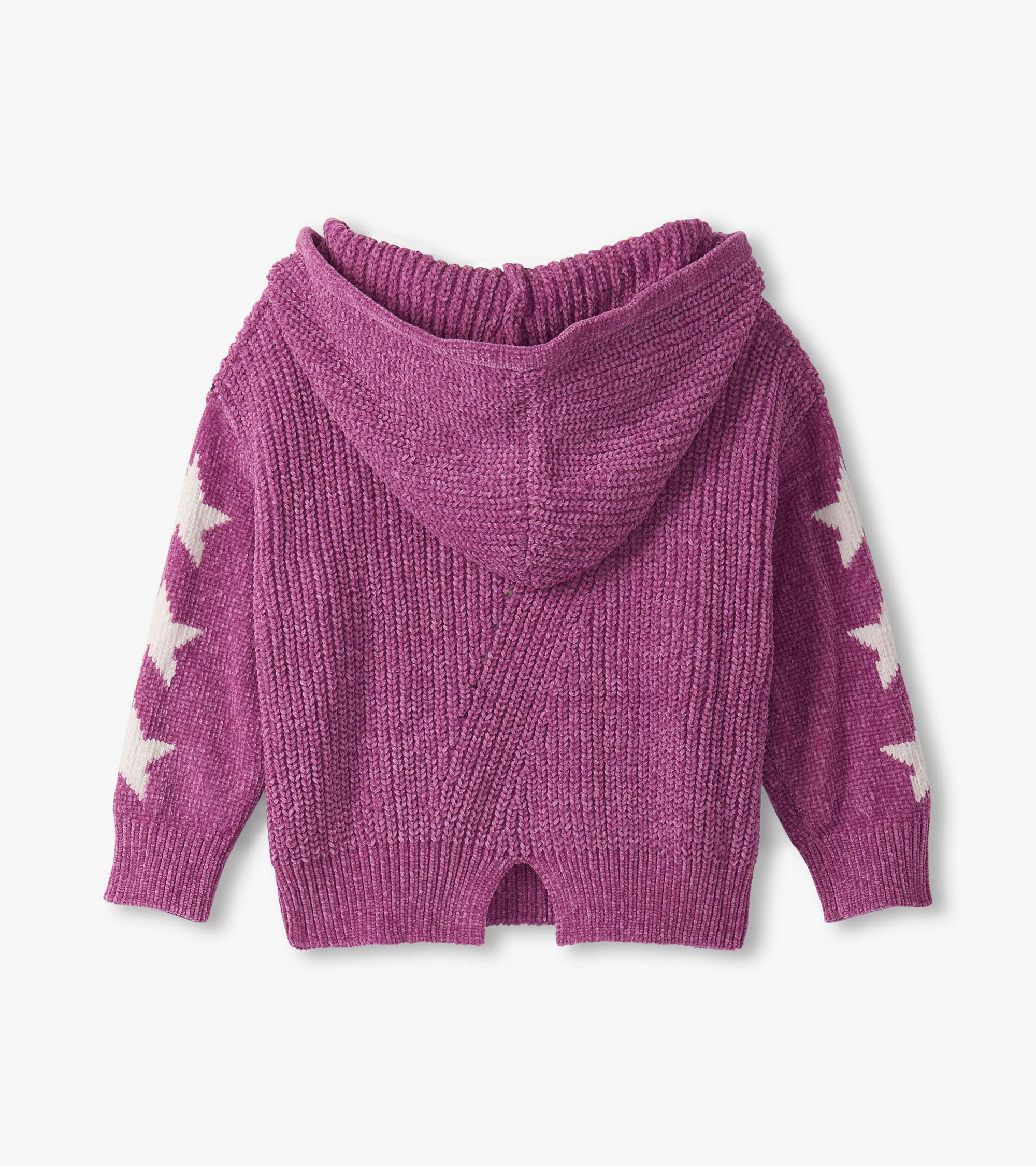 Girls Radiant Orchid Chenille Pullover Sweater