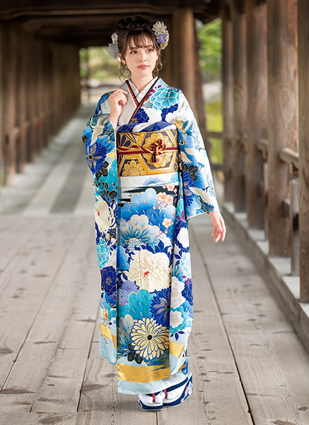 青/ブルー/かわいい/クール】の成人式振袖人気ランキング/IT-905