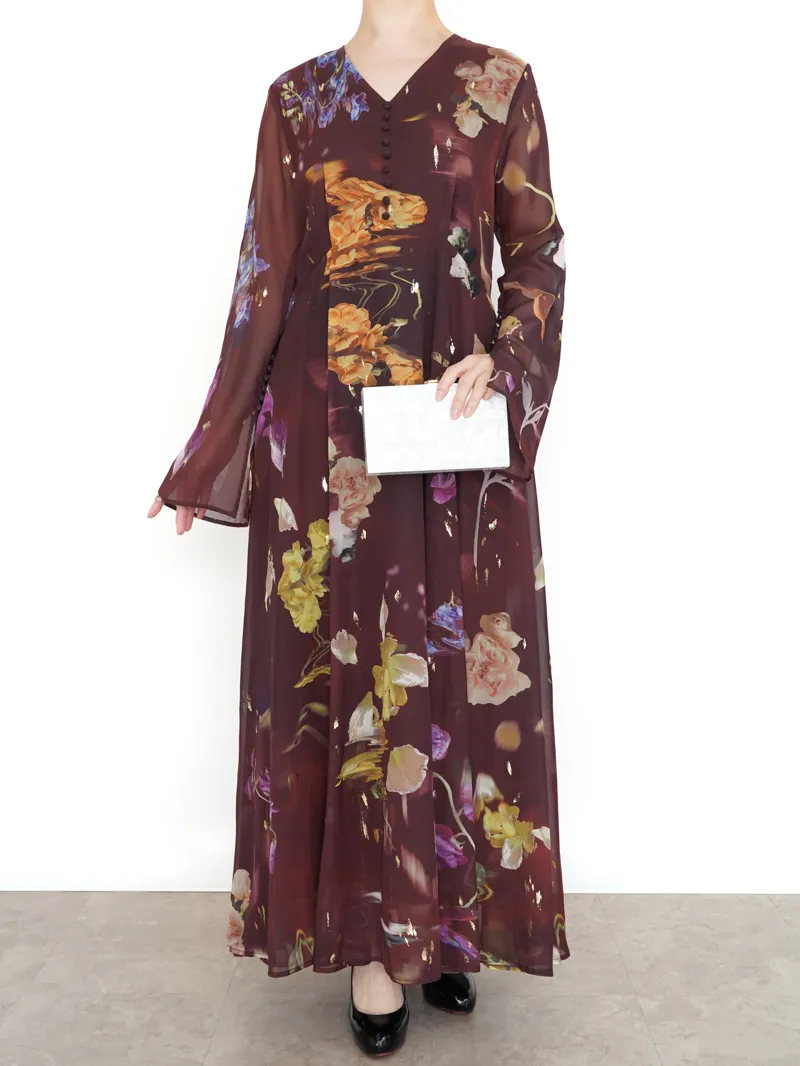 Ameri VINTAGE（アメリ ヴィンテージ）UND SCAN FLOWER DRESS