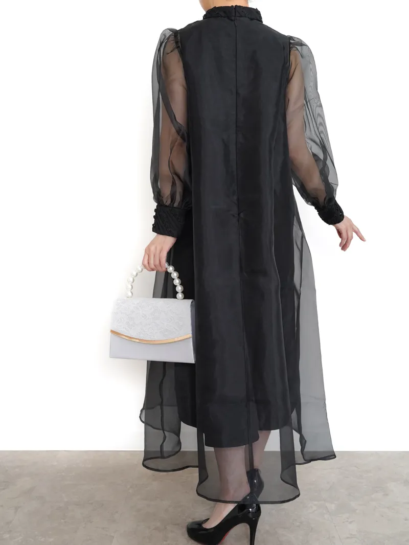 Acka.（エーシーケーエー）sheer over one-piece（ブラック/2