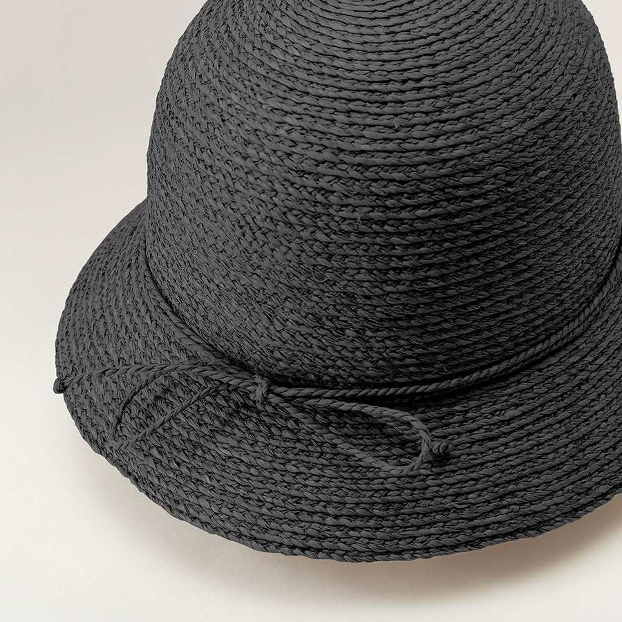 Valence 6 | Women's Raffia Charcoal Hat | Helen Kaminski