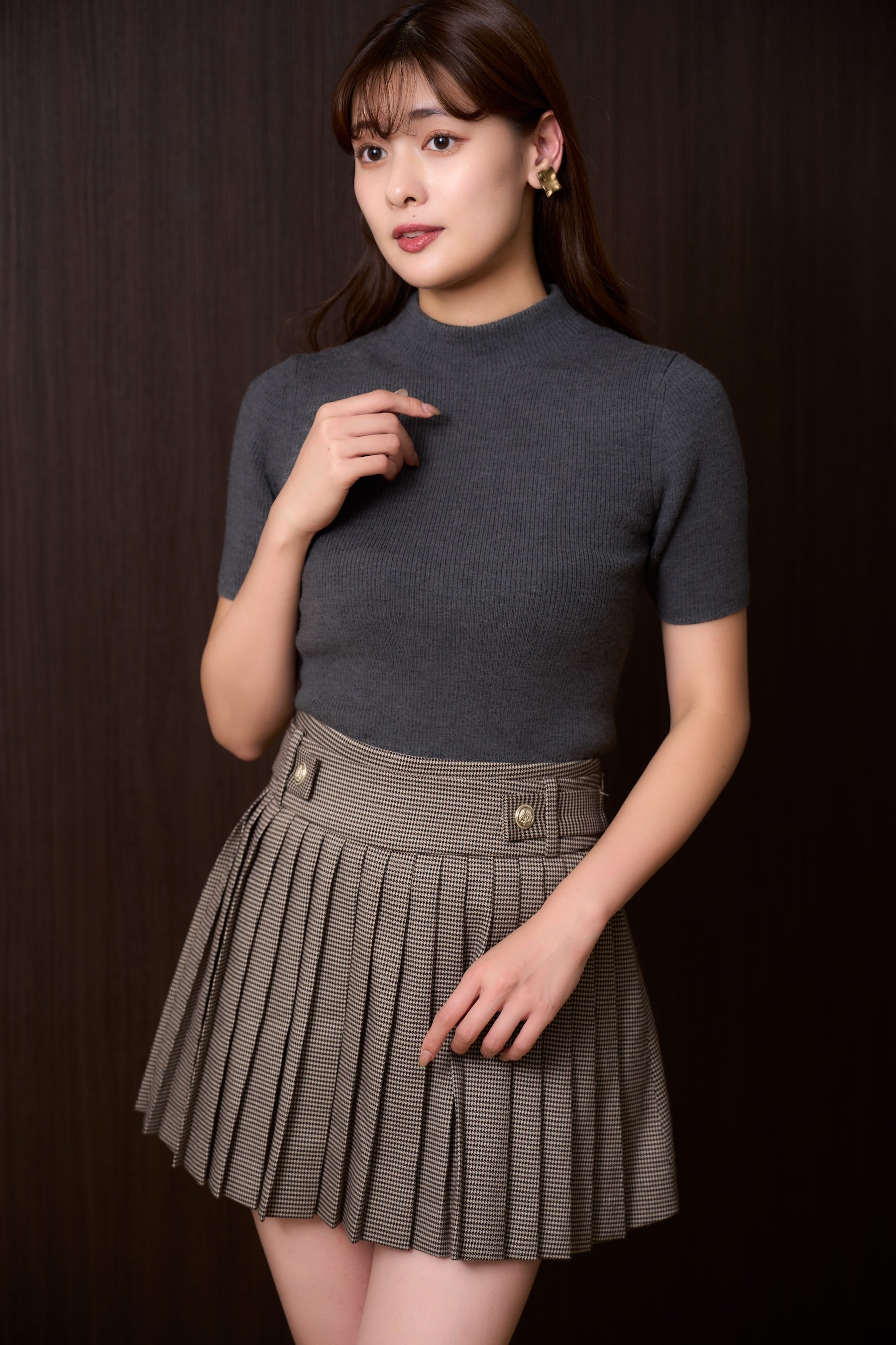 新色】Vienna Pleated Mini Skirt