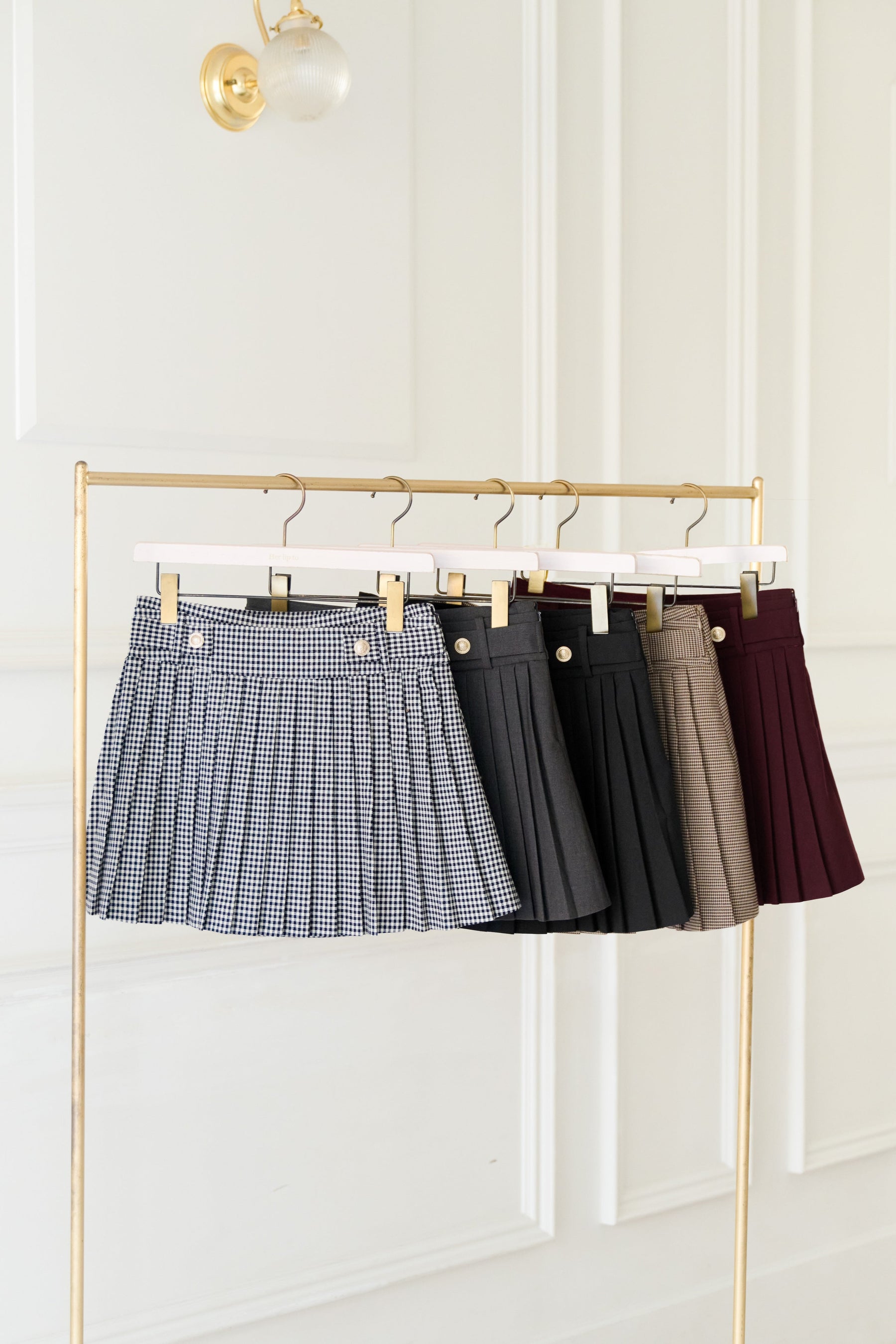 New color]Vienna Pleated Mini Skirt