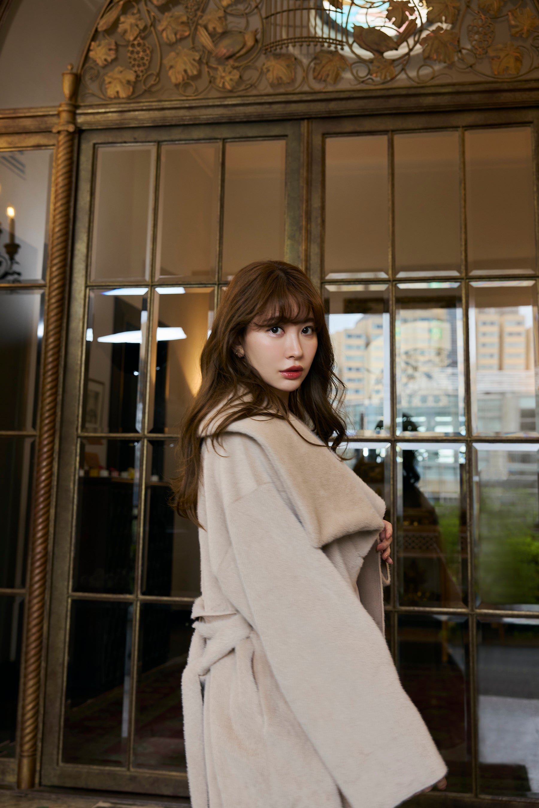 beige / latte】Grace Wrap Coat