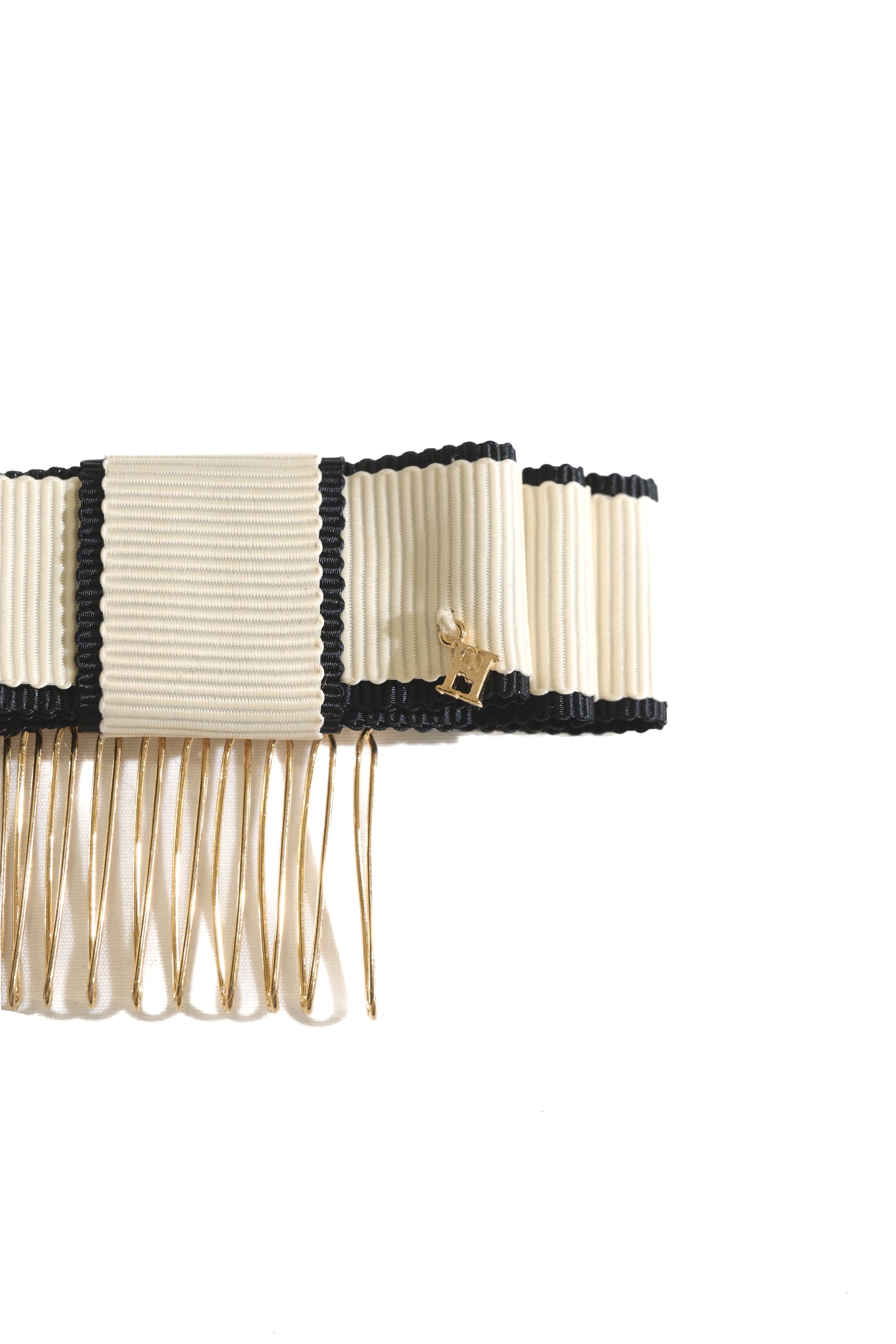 Bicolor Ribbon Hair Comb
