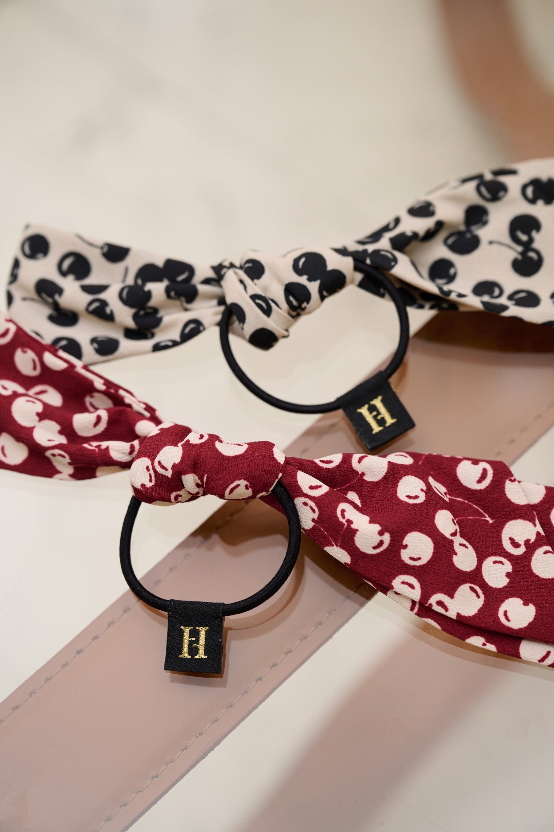 Cherry Pattern Bow Pony