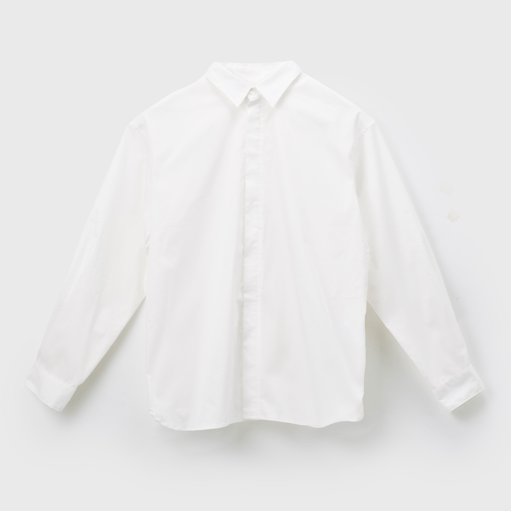 スカーフループ付きベーシックシャツ – HERALBONY