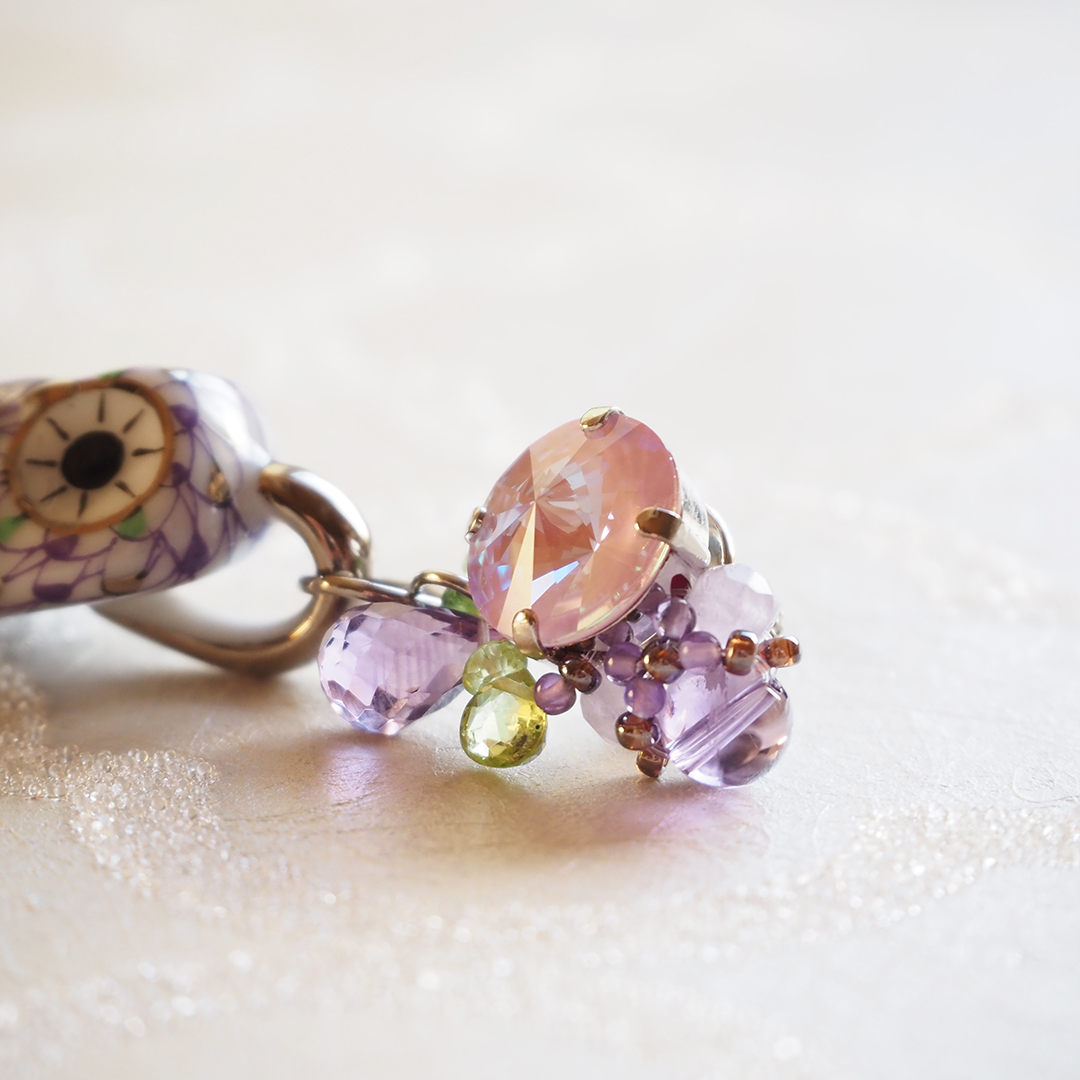 ヘレンド×Korino.I] ピンブローチ ペルル（西安の黒）