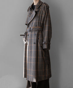 stein / シュタイン】OVERSIZED TRENCH COAT - GLEN CHECK | 公式通販