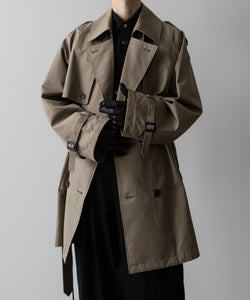ssstein / シュタイン】LAYERED SHORT TRENCH COAT - BEIGE | 公式通販