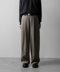 ssstein / シュタイン】TWIST SEAM WIDE EASY TROUSERS - TAUPE BEIGE