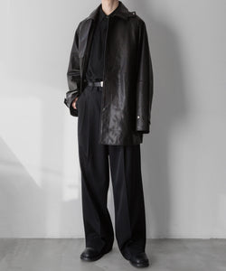 ssstein / シュタイン】LONG WIDE TROUSERS - BLACK | 公式通販サイト