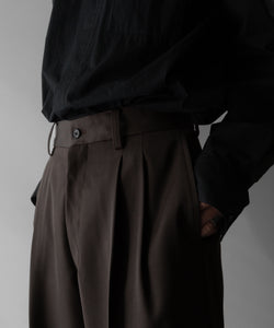 どんぱっち) LONG WIDE TROUSERS ssstein / Long Wide Trousers (Black