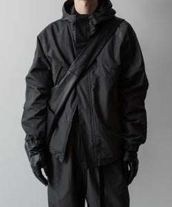 ssstein / シュタイン】NYLON TWILL HOODED ZIP UP JACKET - CHARCOAL