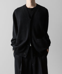 ssstein / シュタイン】EXTRA FINE WOOL KNIT CARDIGAN - BLACK | 公式