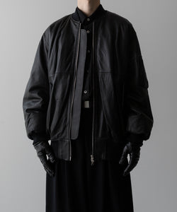 ssstein / シュタイン】LEATHER FLIGHT JACKET - BLACK | 公式通販