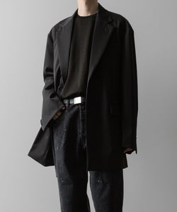ssstein / シュタイン】OVERSIZED SINGLE BREASTED LONG JACKET - DARK