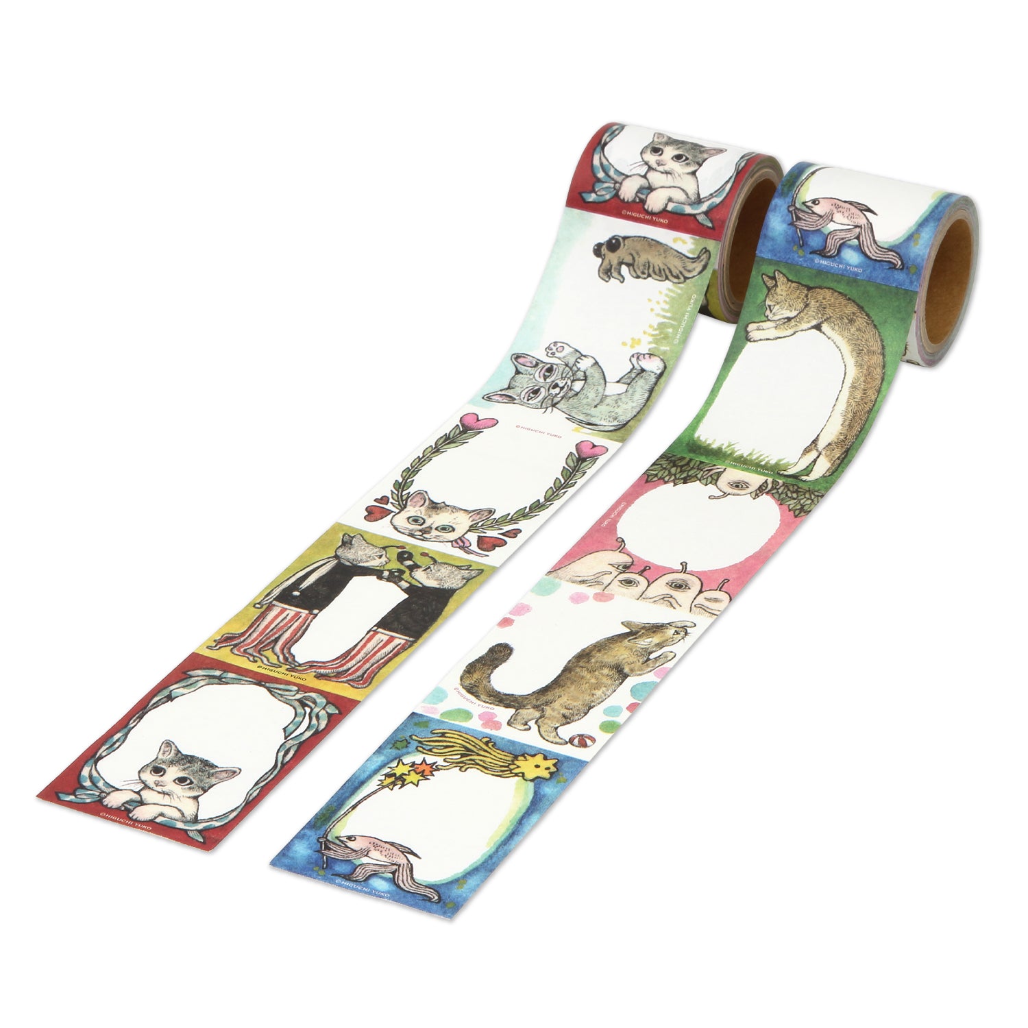 ヒグチユウコxホルベイン2022 ロールふせん 全2種x各2 4個セット