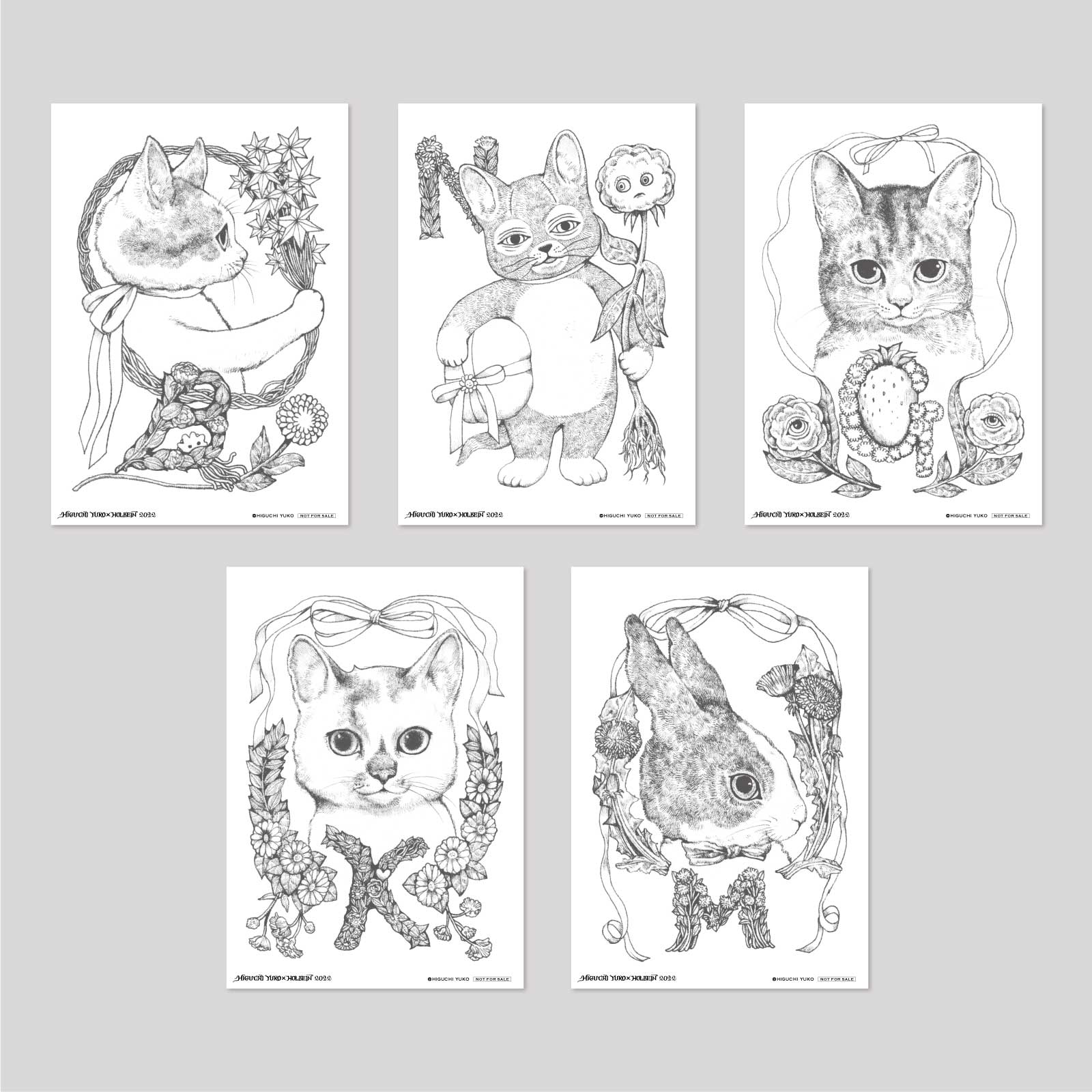 特典ぬりえ付】ヒグチユウコxホルベイン2022 全部セット – ボリス雑貨店