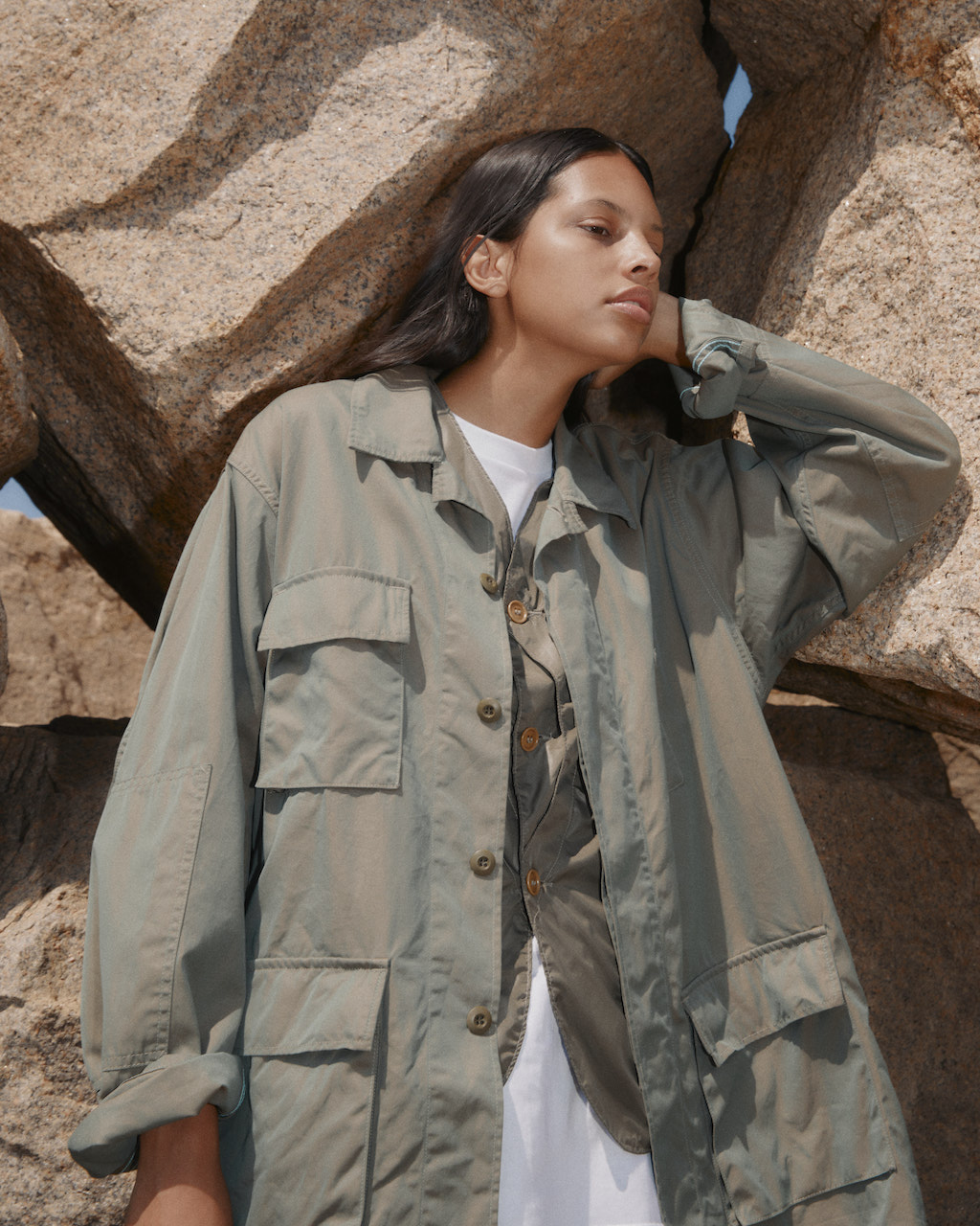 POSTOVERALLS ポストオーバーオールズ POST41DV オリーブ POSTOVERALLS